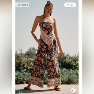 Anthropologie NWT Anthropologie Scarf-Print
Sleeveless Jumpsuit Size XS.